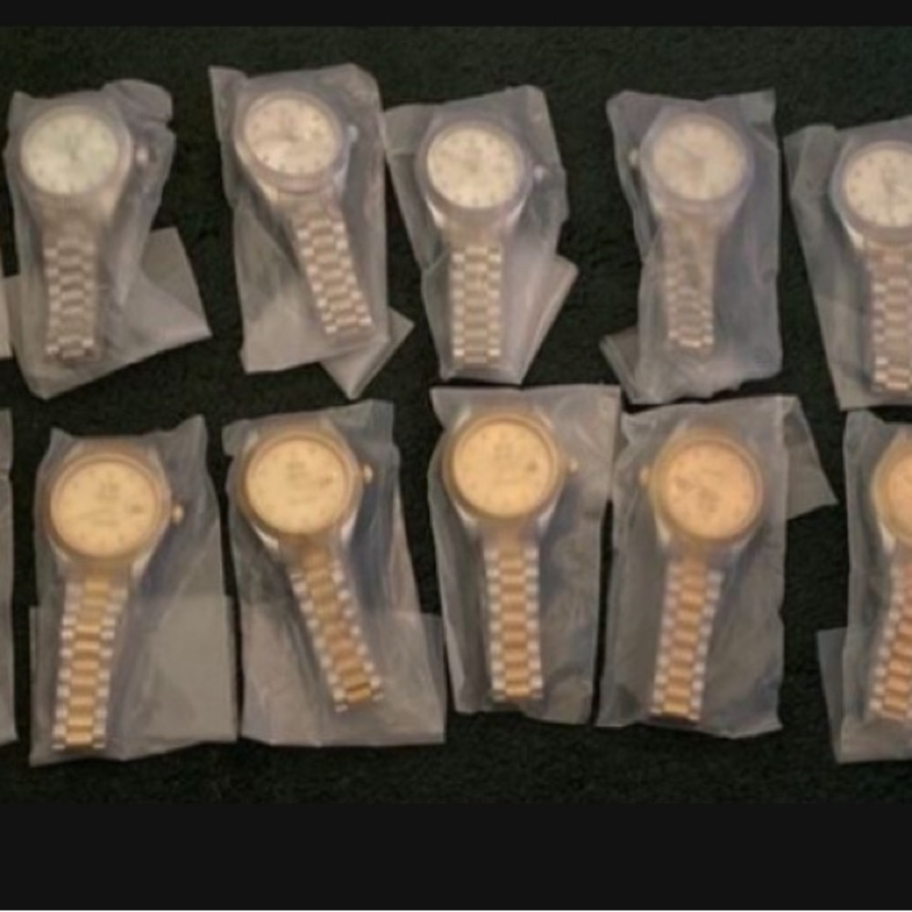 Men Wristwatch Silver Hip Hop Watch Diamond Bust Down